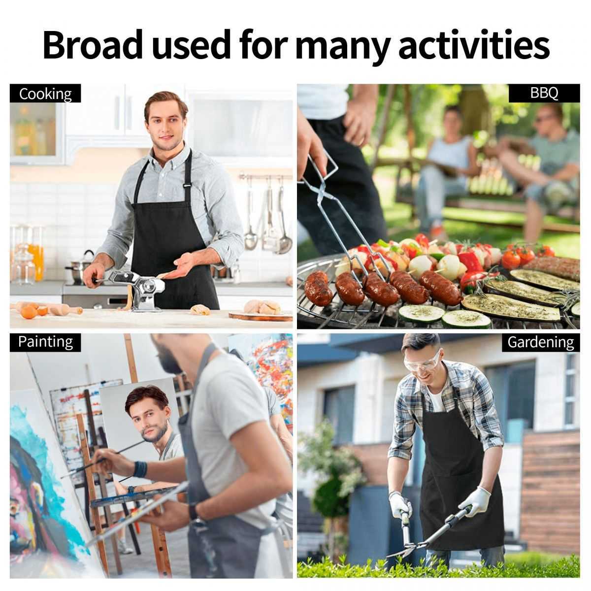 Hasbulla Cooking Master Funny Aprons Women Men Adult Unisex Kitchen Chef Bib Tablier Cuisine Cooking Baking Gardening L230620