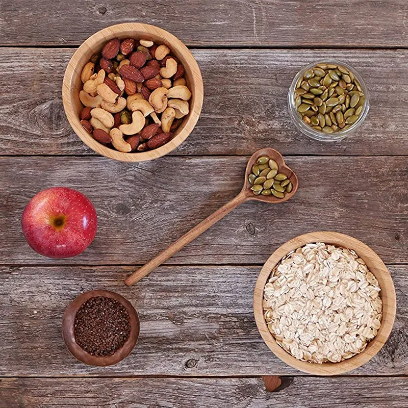 Ordinary house decorating kitchenware creative love shape beautiful spoon wooden novelty Japanese style irregular spoons fashionable modern jy17