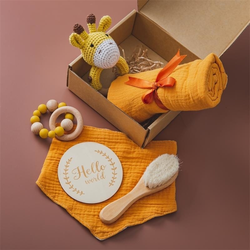 Gift Sets Baby Towel born Bath Set Gifts Box Cotton Blanket Baby Bath Gifts Products 230717