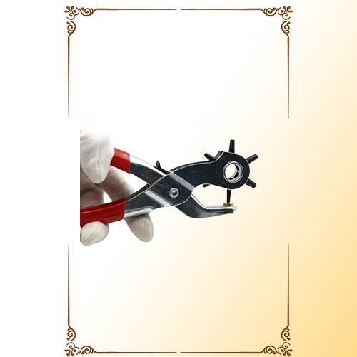 Sunshinejewelry Hole Punch Plier Tool For Duty Strap Leather Paper Bags Watch Revolving DIY Crafts Belt and Jeans Buttons