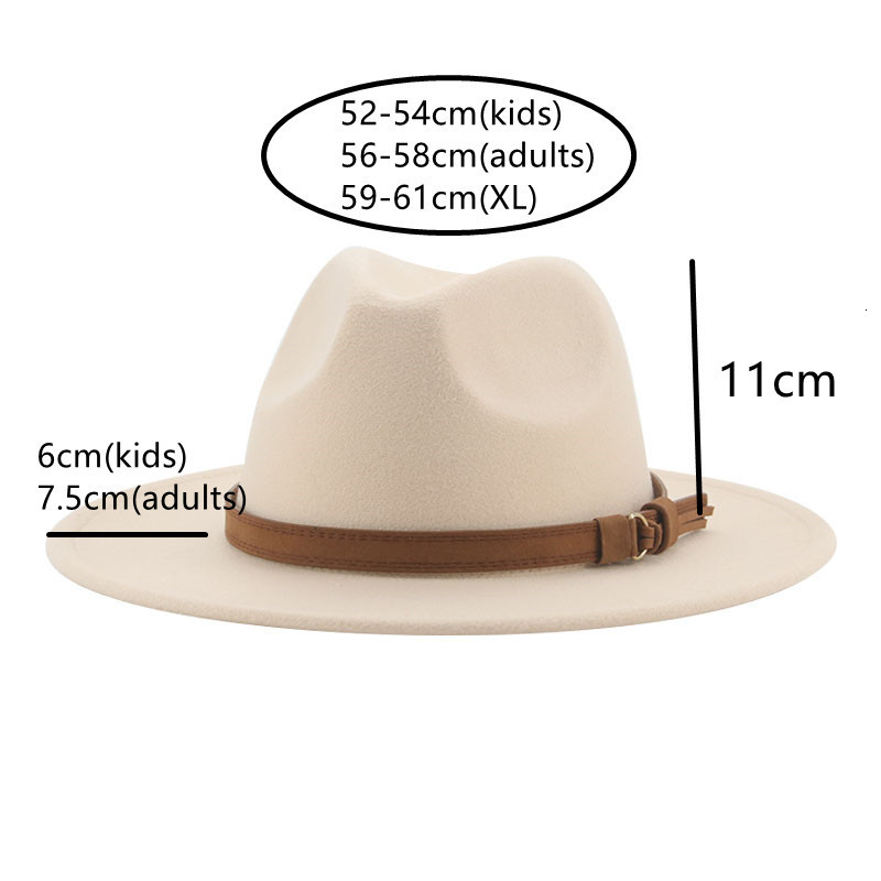 Fedora Hats for Women Men Wide Brim Solid Women Hats Band Belt Classic Formal Dress Khaki Black Winter Hats Sombreros De Mujer 230717