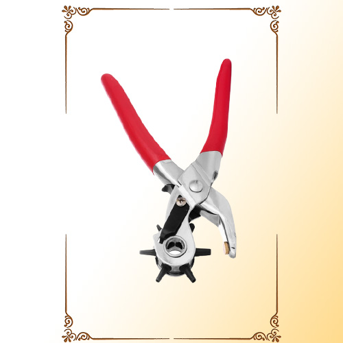 Sunshinejewelry Hole Punch Plier Tool For Duty Strap Leather Paper Bags Watch Revolving DIY Crafts Belt and Jeans Buttons
