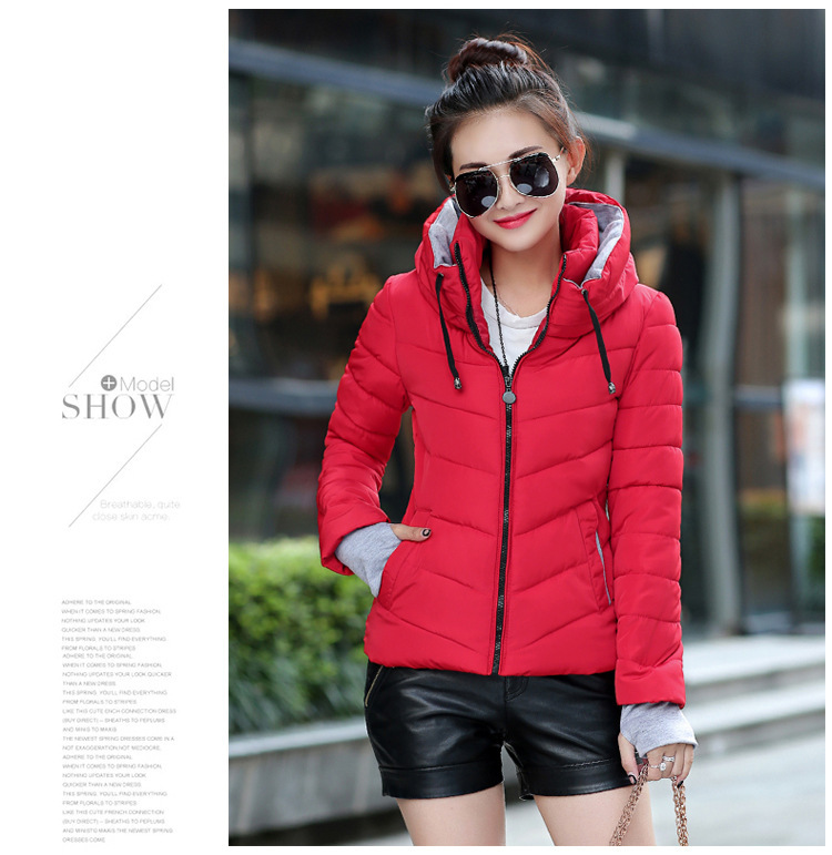L008 Women Down Jacket Yoga Short Outfit Solid Color Puffer Coat Sports Winter Padded Parka