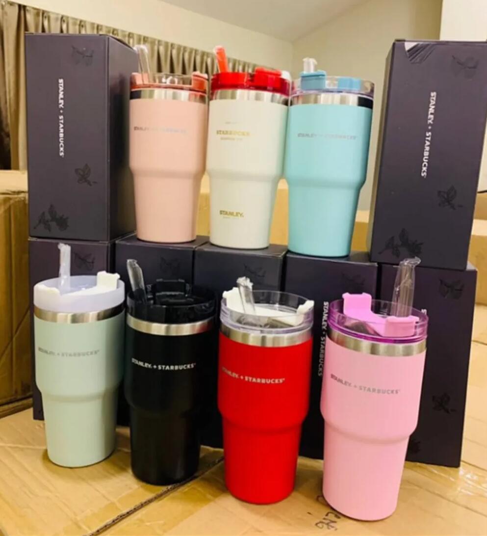 Starbucks Stanley tumbler co-branded 20oz cups stainless steel straw vehicle-mounted American Mug large-capacity desktop cup office GJ0718, Multi-color
Starbucks Stanley tumbler co-branded 20oz cups stainless steel straw vehicle-mounted American Mug large-capacity desktop cup office GJ0718, Multi-color