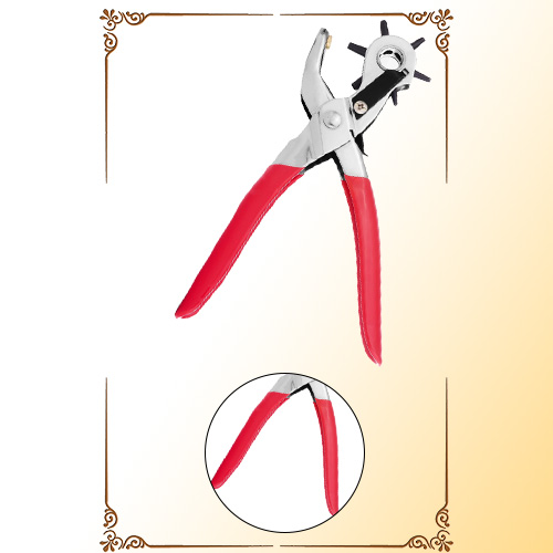 Sunshinejewelry Hole Punch Plier Tool For Duty Strap Leather Paper Bags Watch Revolving DIY Crafts Belt and Jeans Buttons