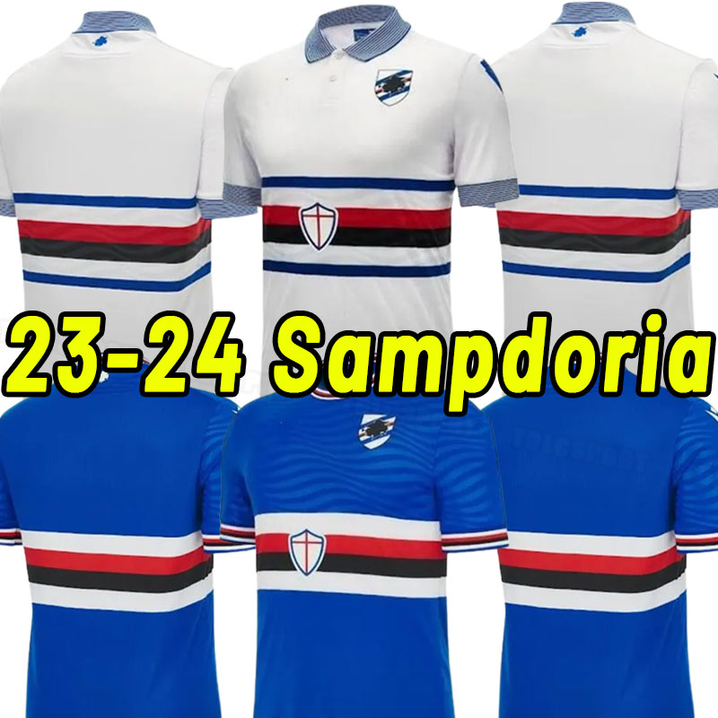 2023-2024 UC Sampdoria soccer jerseys QUAGLIARELLA BERESZYNSKI CANDREVA TORREGROSSA DAMSGAARD GABBIADINI THORSBY COLLEY AUGELLO EKDAL CAPUTO 23 24