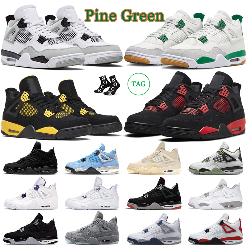 jumpman 4 men basketball shoes 4s womens mens trainers j4 Military Black Cat Sail Pine Green Seafoam Red Thunder outdoor sports sneakers, White cement
jumpman 4 men basketball shoes 4s womens mens trainers j4 Military Black Cat Sail Pine Green Seafoam Red Thunder outdoor sports sneakers, White cement