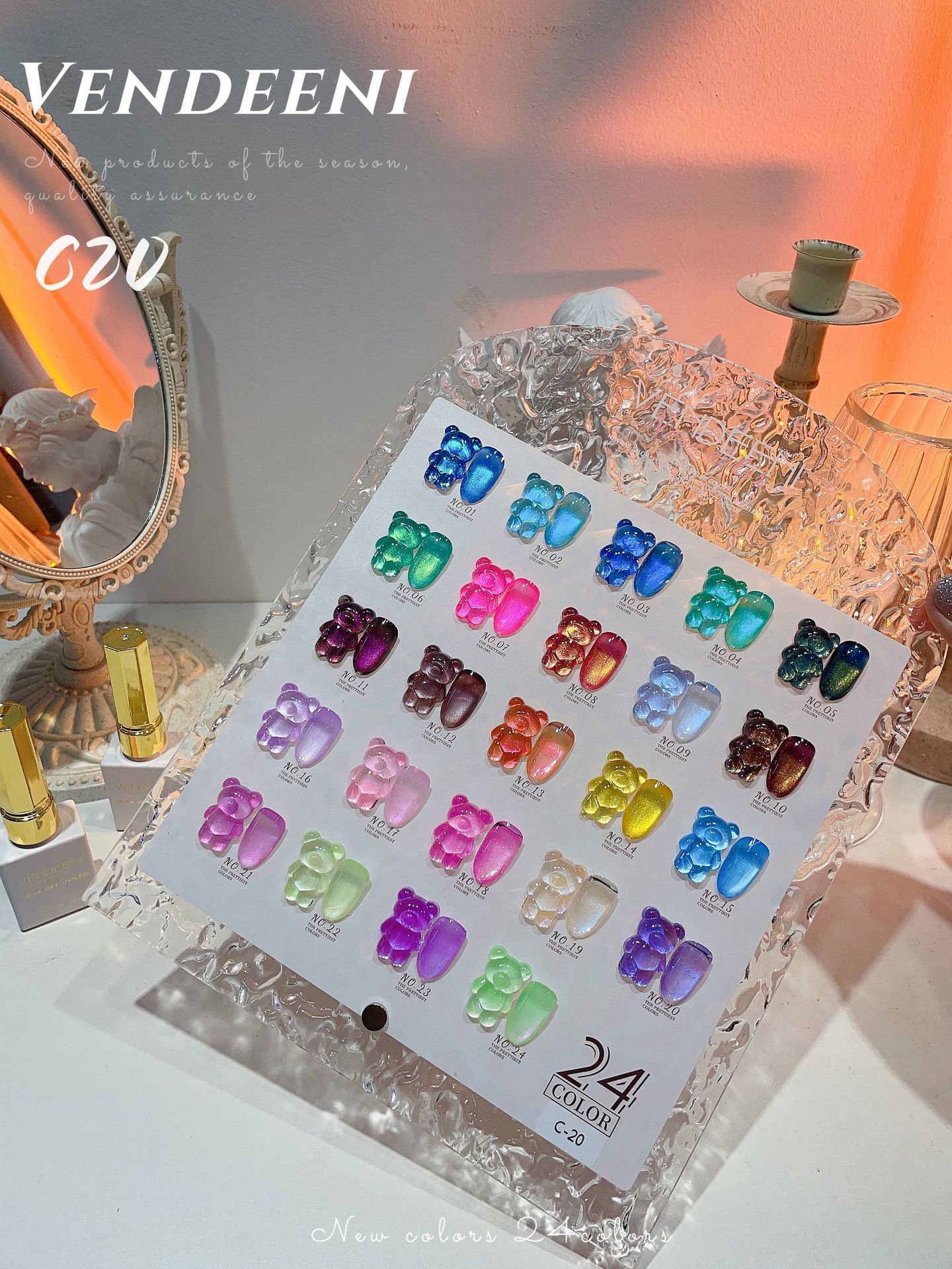 Nail Polish 24 Candy colors Art Mother Of Pearl Texture Thread P otherapy Gel Pearlescent Fine Glitter 230718