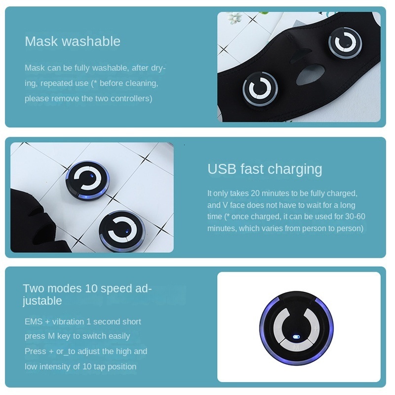 Face Care Devices EMS Beauty Instrument Face-lifting Instrument Face Massager Face Mask Face-lifting Device V Face Lift Tightening Microcurrent 230717