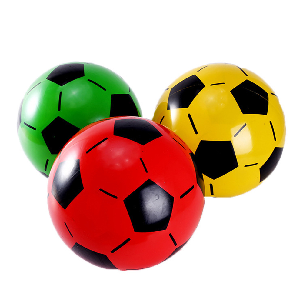 Balls 20cm Children Soccer Ball Multicolor PVC Inflatable Hand Pat Football Sports Matches Training Outdoor Games Beach Elastic Balls 230718