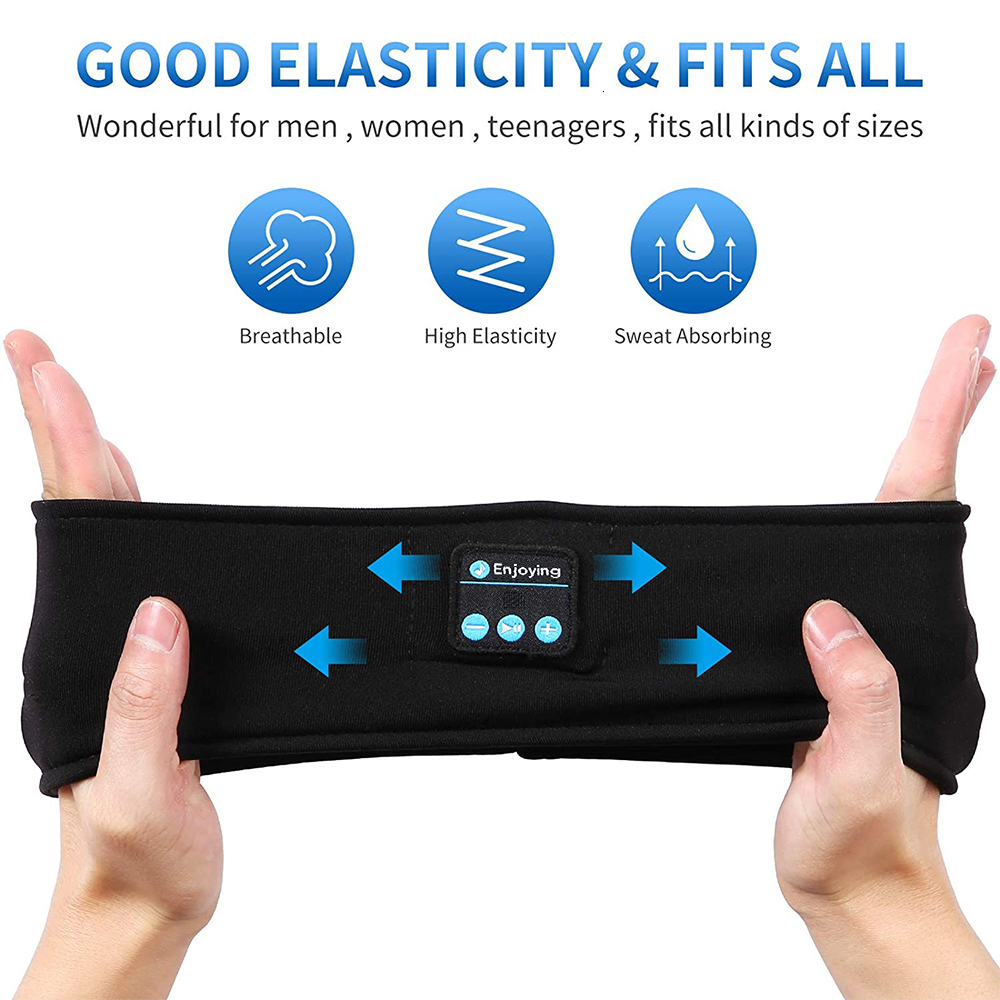 Eye Massager Sleep Eye Mask with Bluetooth 5.0 Headphones Soft Elastic Comfortable Headband ASMR Sleeping Band 10H Music 230718