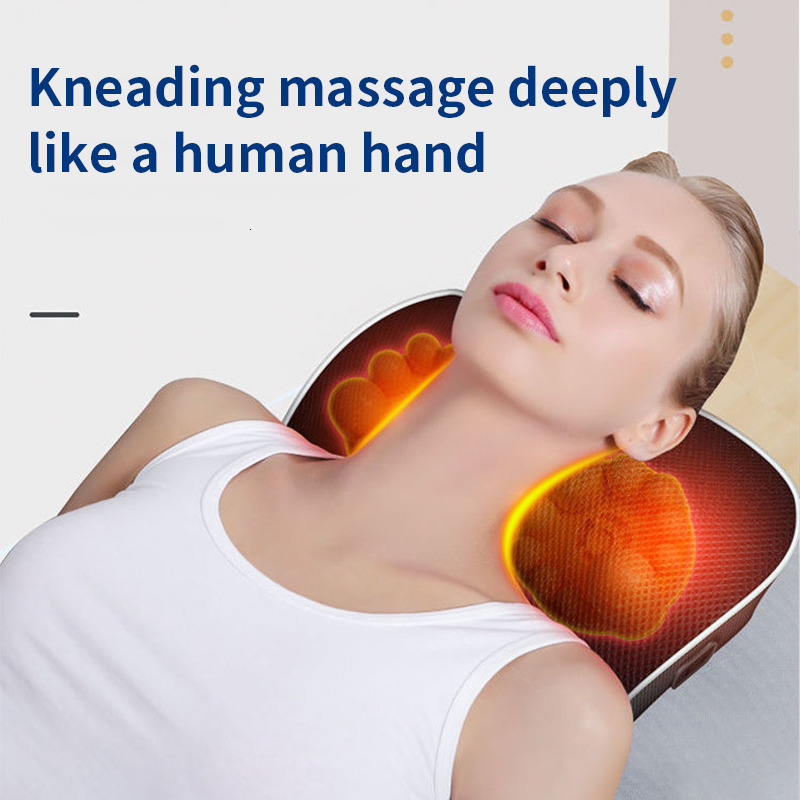 Massaging Neck Pillowws est Remote Control Car Home Dual Use Massage Pillow Protable Neck Back Shoulder Waist Body Massager Gift Relief Pain Fatigue 2