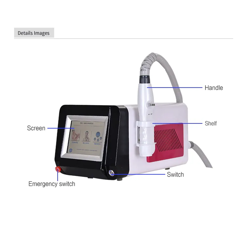 Q Switched Nd Yag Laser Tattoo Removal Machine 4 wavelength 755nm 532nm 1064nm 1320nm Pico Laser Picosecond Freckle Remover Skin Rejuvenation Acne Tre