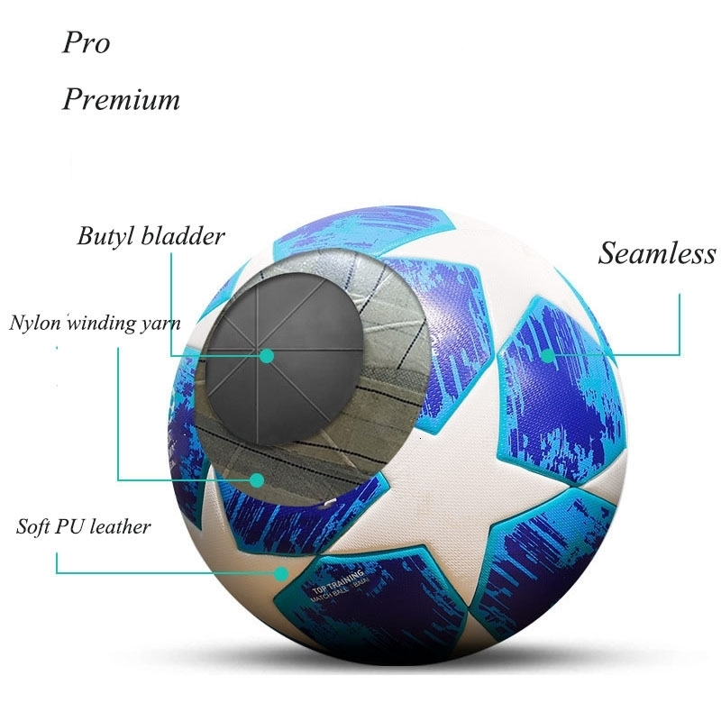 Balls Seamless Size 4 5 Soccer Football Premier Quality Match Training Balls PU Material Sports League Kids Adults Soccer Football 230717