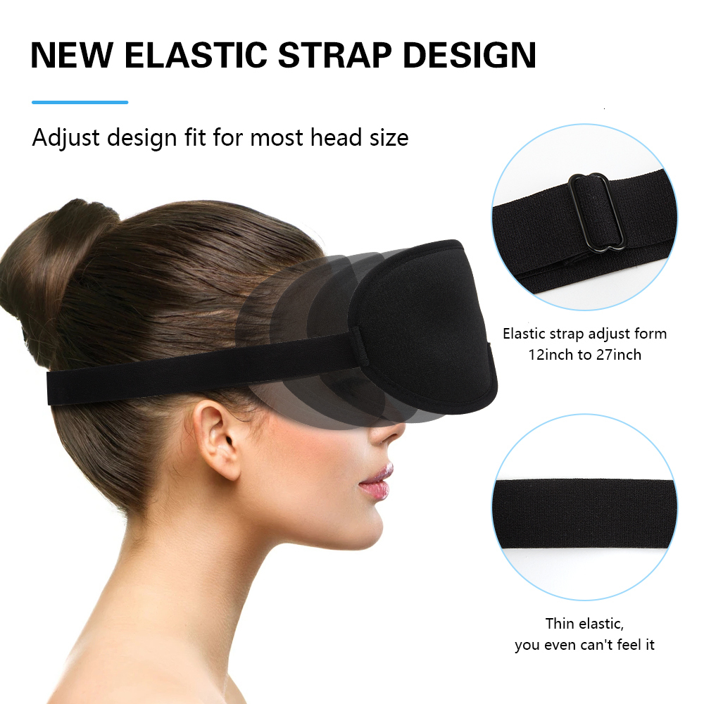 Eye Massager 3D Shading Eye Mask Rebound Memory Foam Sleeping Mask for Eyes Cover for Traveling Blindfold Eye Protection Care Massage 230718
