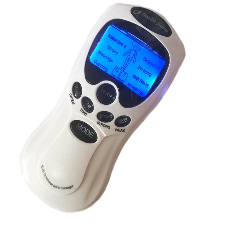 Face Massager 8-Mode Neck Massager Back Electric TENS Foot Pain Body Massager Electro Muscle Therapy Stimulator Massage Tool ElectroStimulator 230718