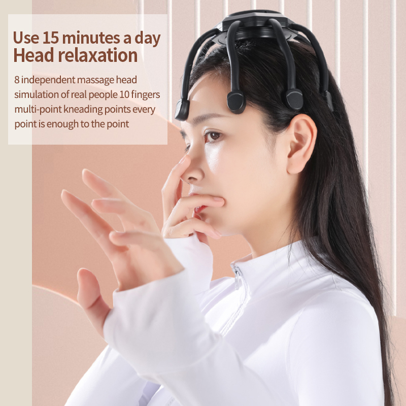 Head Massager Electric Head Massager Vibration Head Scratcher Octopus Scalp Massage with 3 Modes for Stress Relax Migraine Relief Deep Sleep 230718