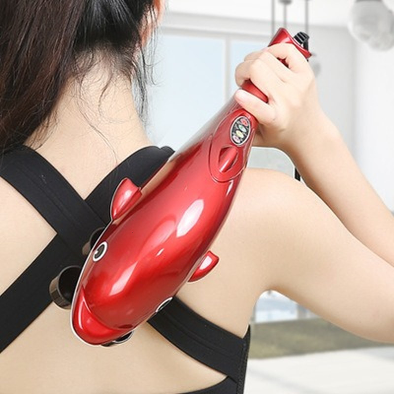 Other Massage Items Dolphin Massager Back Massage Hammer Vibration Infrared Rod Roller Cervical Spine Full Body Massage Relaxation Body Massager 23071