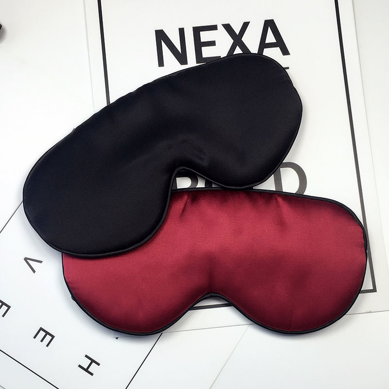 Eye Massager 100% Natural Silk Sleeping Eye Mask Shade Soft Sleep Mask Eye Patch Breathable Eyeshade Sleeping Bandage on Eyes For Sleeping 230718