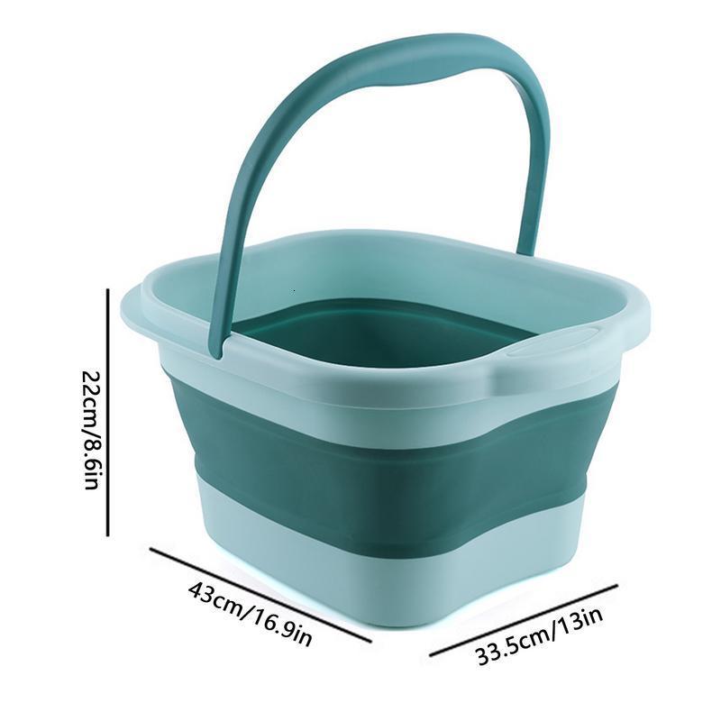 Foot Treatment Folding Foot Bathtub Foot Bath Basin With Foot Massager And Handle Pedicure Foot Spa For Feet Stress Relief Foldable Foot Bath 230717