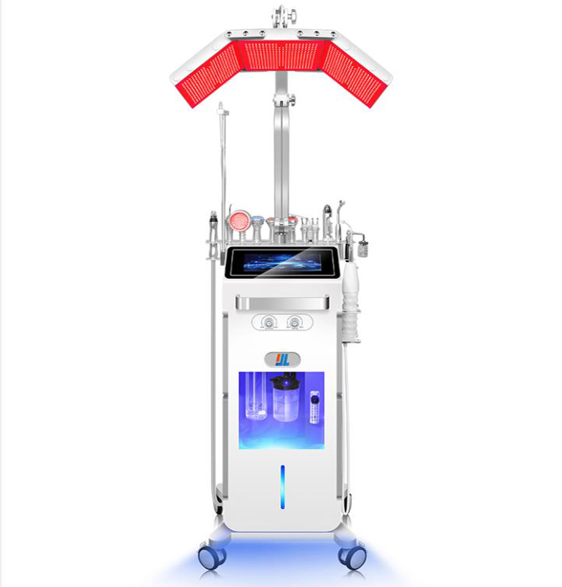 Multifunction 14 In 1 Dermabrasion Micro Current Lifting Oxygen Jet Peel PDT LED Light Therapy Face Machine Skin Care Deep Cleaning Beauty Salon