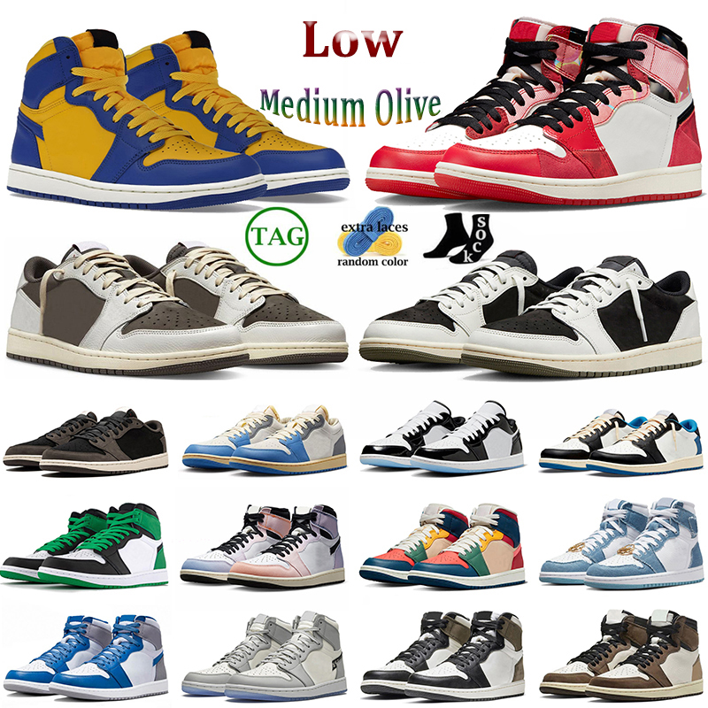 

Travis Scoots 1 Mocha 1s Basketball Shoes Medium Olive Low Space Jam Mid Size 13 Travis Scoots Skyline Washed Pink UNC High OG Next Chapter Mens Women Trainers Sneakers, Item.10 high og reverse laney 40-47(1)