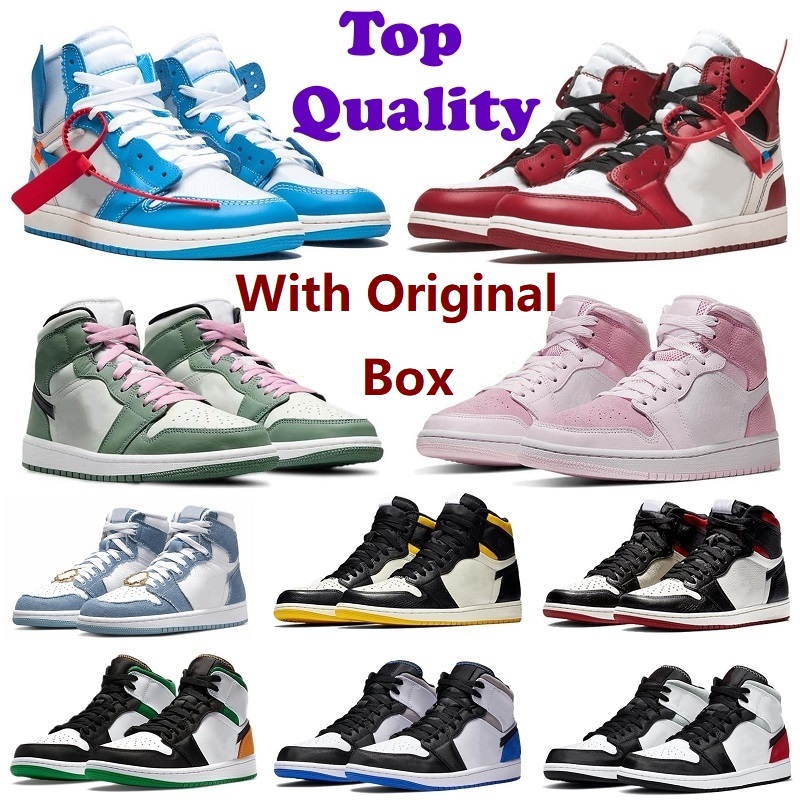 With Box Jumpman 1s Basketball Shoes Jorden 1 Men Women High Sneakers Running Sports Shoes UNC University Blue Gold Top Mocha Cactus Jack Obsidian Bred Toe Trainer
With Box Jumpman 1s Basketball Shoes Jorden 1 Men Women High Sneakers Running Sports Shoes UNC University Blue Gold Top Mocha Cactus Jack Obsidian Bred Toe Trainer