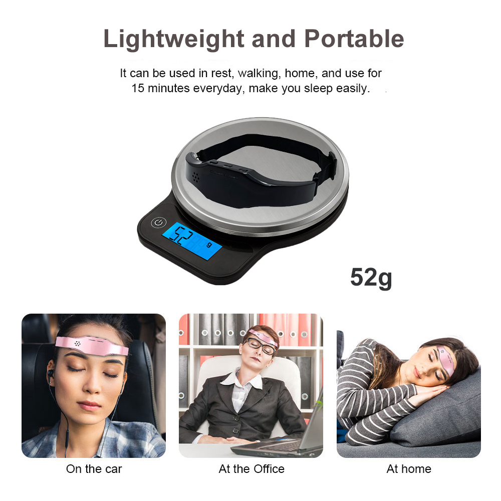 Head Massager Electric Head Massager Sleep Monitor Headache Migraine Relief Massage Insomnia Anti Stress Therapy Device Di Brain Stimulation 230718
