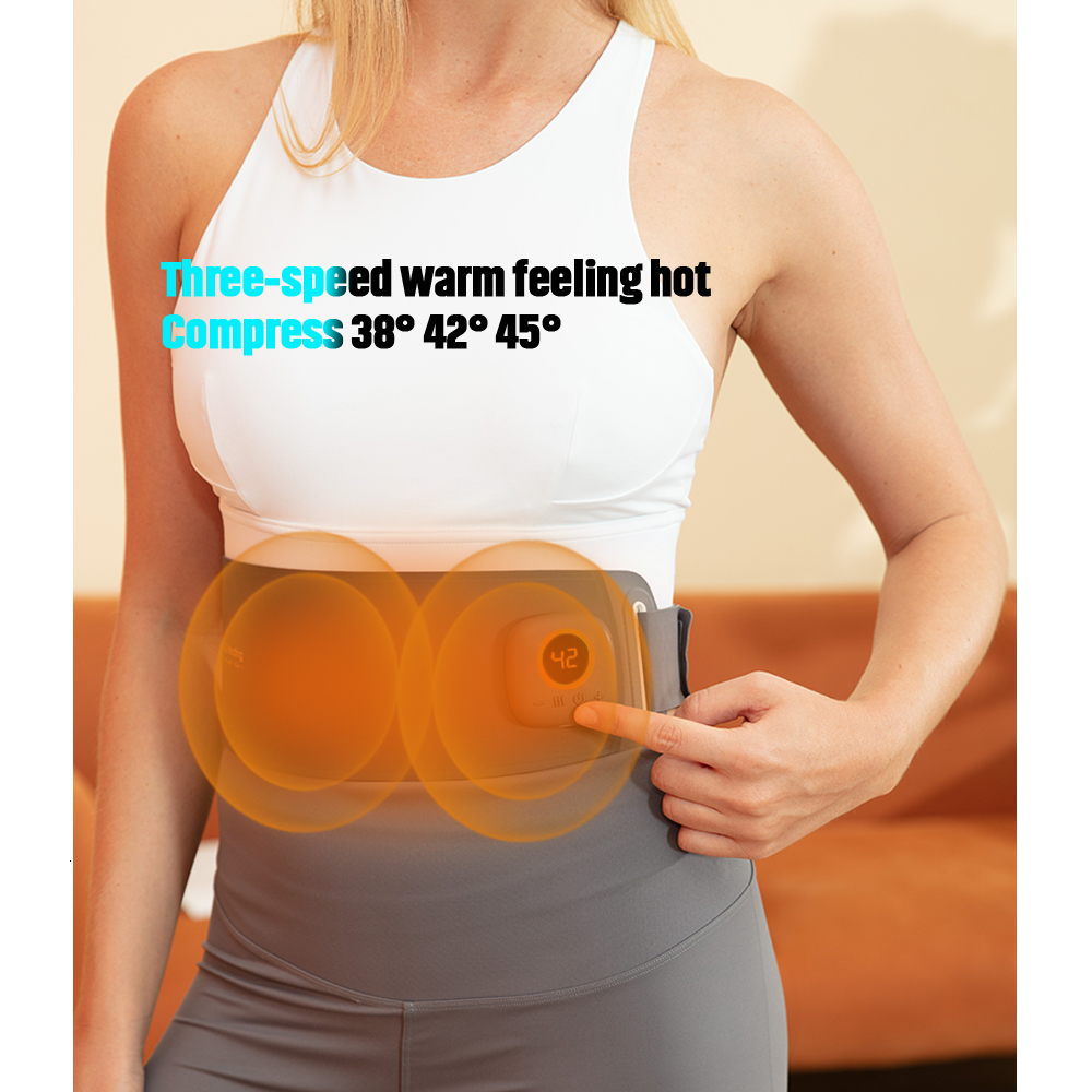 Face Massager Menstrual Period Heating pad Warm Belt Massager Belt Relieve Menstrual Pain Back Cracker Stretcher Ems Muscle Stimulator 230718