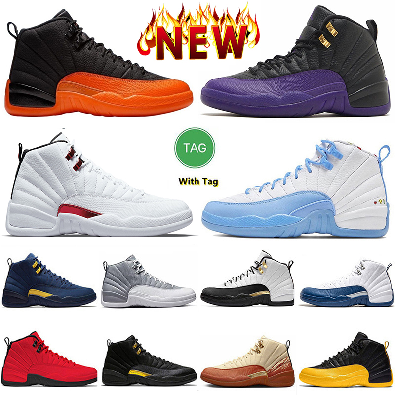 Jumpman 12 12s Basketball Shoes Brilliant Orange Cherry Field Purple Michigan Stealth Eastside Golf x Muslin University Blue Winterized Sneakers for Men and Women, Item#25
Jumpman 12 12s Basketball Shoes Brilliant Orange Cherry Field Purple Michigan Stealth Eastside Golf x Muslin University Blue Winterized Sneakers for Men and Women, Item#25