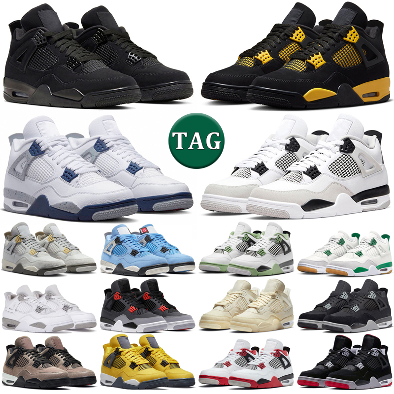 Jumpman 4 Basketball Shoes Men Women 4s Thunder Military Black Cat Pine Green Midnight Navy Seafoam Fire Red Taupe Haze Mens Trainers Outdoor Sports Sneakers, 15
Jumpman 4 Basketball Shoes Men Women 4s Thunder Military Black Cat Pine Green Midnight Navy Seafoam Fire Red Taupe Haze Mens Trainers Outdoor Sports Sneakers, 15