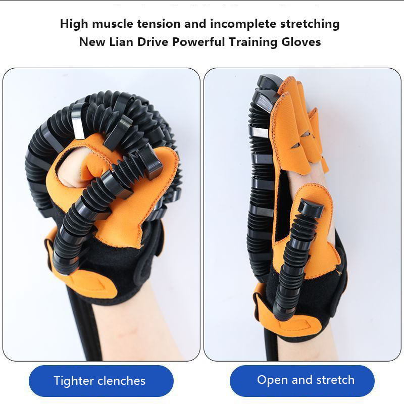 Hand Grips Rehabilitation Robot Glove Hand Device Finger Training Massage Gloves Stroke Hemiplegia Rehabilitation Hand Function 230717