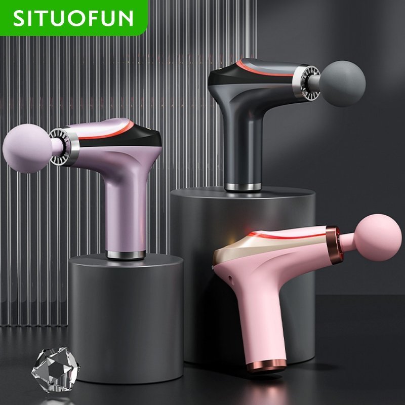 Full Body Massager SITUOFUN Portable Massage Gun For Body Neck Back Sport Deep Tissue Muscle ReLAxation Fitness Electric Percussion Massager 230718