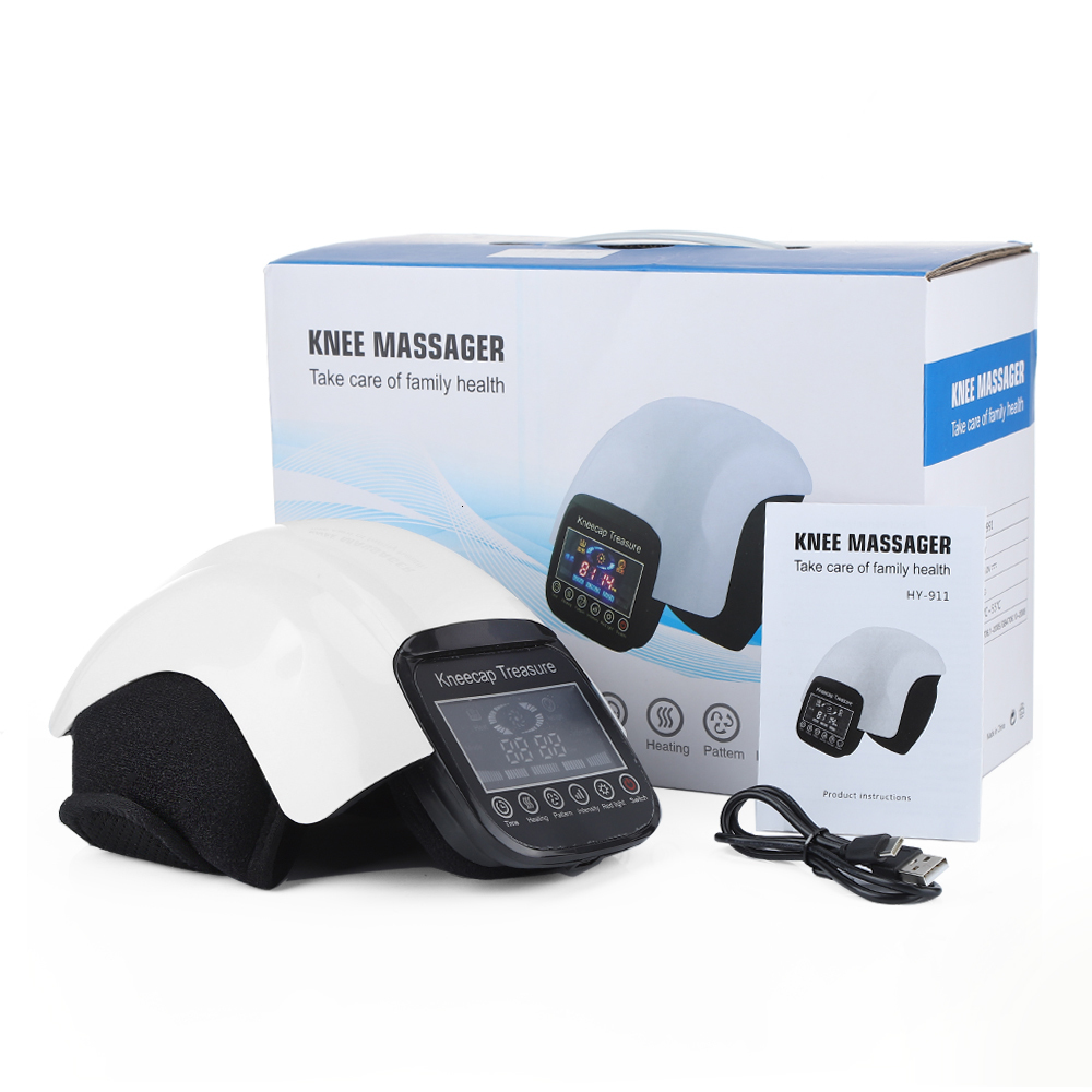 Leg Massagers Electric Infrared Heating Knee Massage Air Pressure Vibration Physiotherapy Instrument Knee Massage Rehabilitation Pain Relief 230718