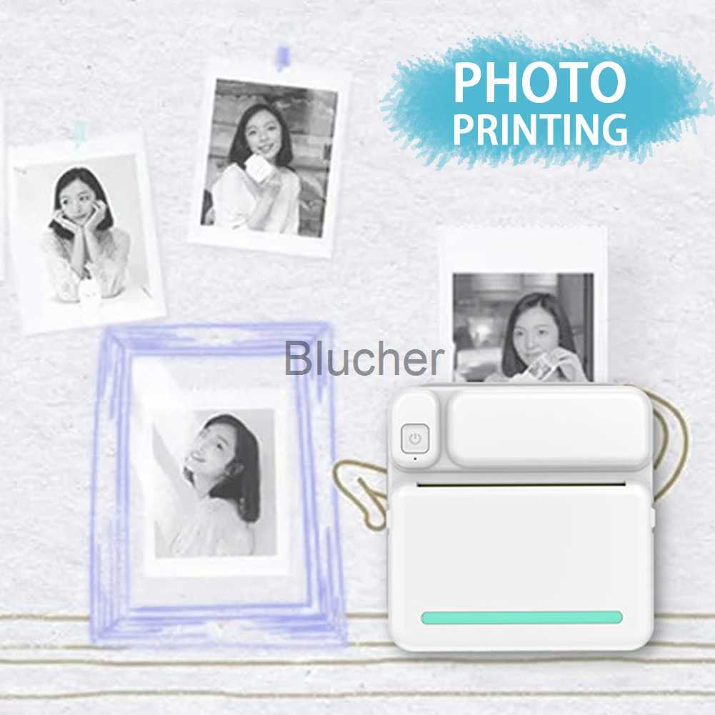 Printers Mini Printer Portable Thermal Printer Pocket Photo Label Printers Sticker Inkless Bluetooth Miniprint For Phone 200dpi Printing x0717