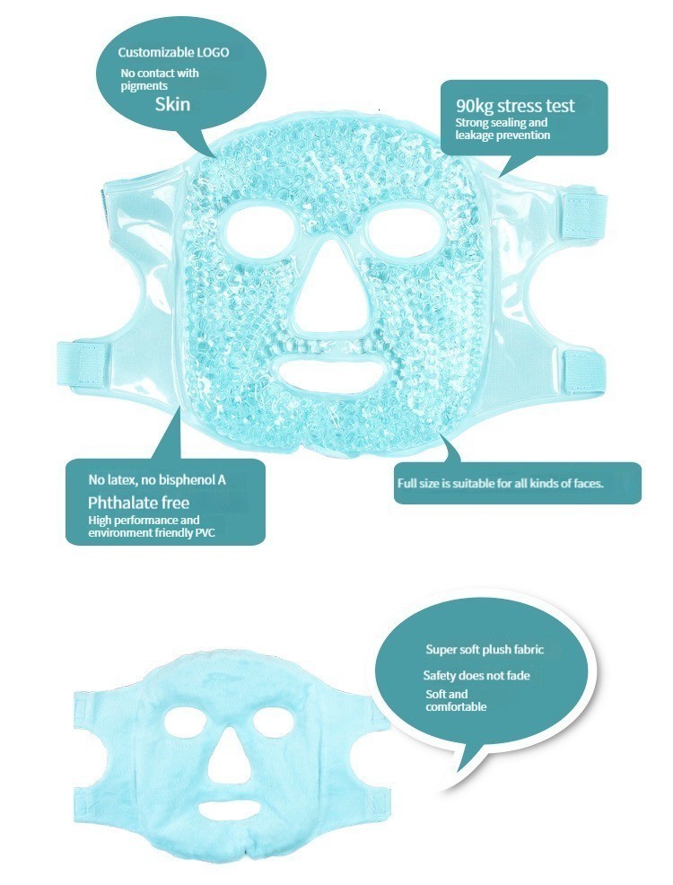 Eye Massager Ice Gel Face Mask Eye Mask Anti Wrinkle Relieve Fatigue Skin Firming Spa Cold Therapy Ice Pack Cooling Massage 230718