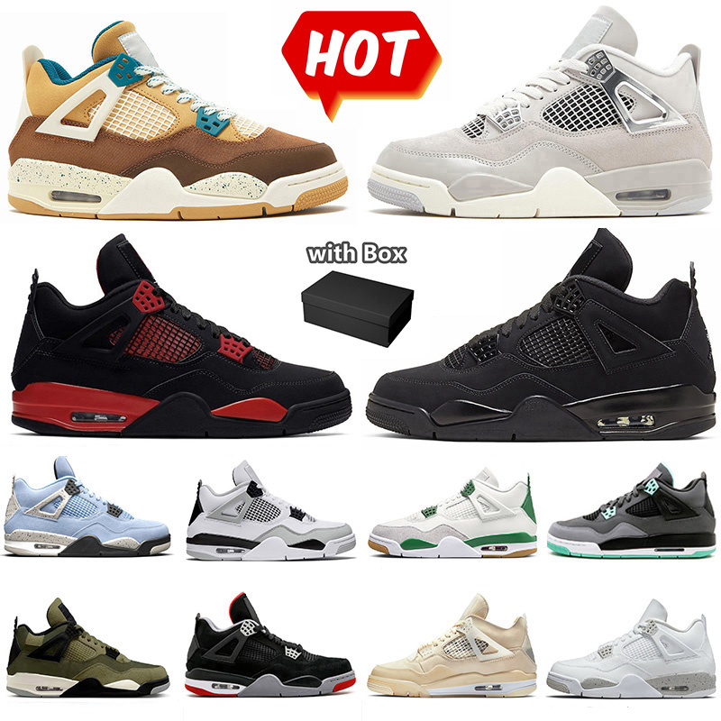 Jumpman 4 4s Basketball Shoes Frozen Moments Cacao Wow Medium Olive Pine Green Glow Military Black Cat University Blue Black Canvas Sail Womens Mens Sneakers with box, #30
Jumpman 4 4s Basketball Shoes Frozen Moments Cacao Wow Medium Olive Pine Green Glow Military Black Cat University Blue Black Canvas Sail Womens Mens Sneakers with box, #30