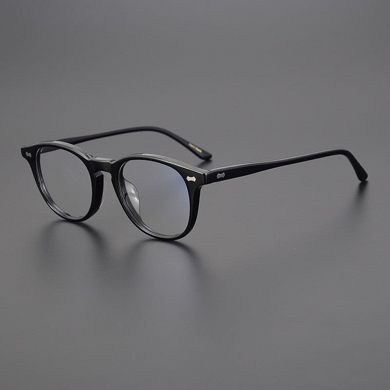 Sunglasses Frames Japanese tortoiseshell plate small square glasses with lightweight thin edge frames for men and women with high myopia and large fac