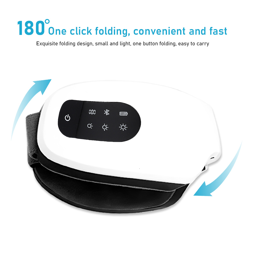 Eye Massager Electric Smart Eye Massager Bluetooth Music Eye Care Instrument Compres Heating Vibration Massage Relieve Fatigue Sleep Mask 230718