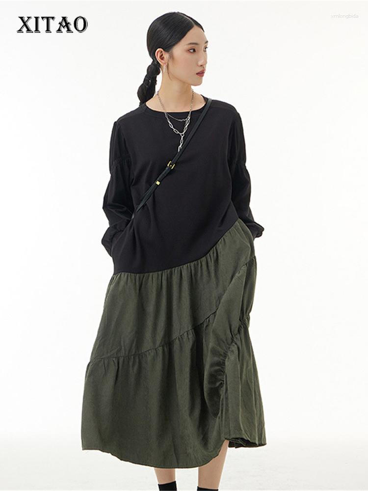 Casual Dresses XITAO Irregular Dress Patchwork Small Fresh Pleated Fan Pullover 2023 Autumn Minority Loose WLD8872, Blue wld8872
Casual Dresses XITAO Irregular Dress Patchwork Small Fresh Pleated Fan Pullover 2023 Autumn Minority Loose WLD8872, Blue wld8872
