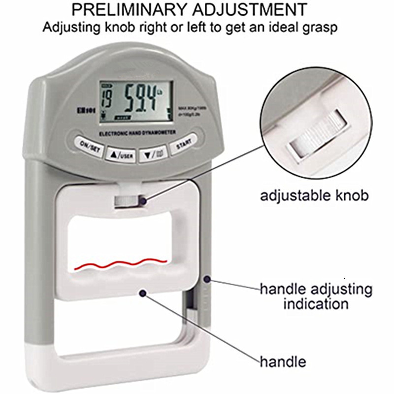 Hand Grips Digital Electronic Hand Dynamometer Grip Strength Measurement Meter Auto Hand Grip Power 200 Lbs 90 Kgs Sports Tools for Hands 230717