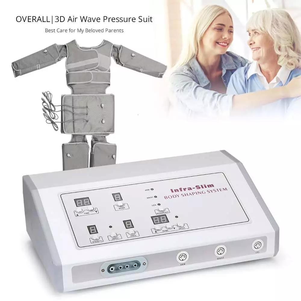 Face Massager Professional Air Pressure Massage Heating Weight Losing Full Body Conjoined Negative Body Shaper Massage Device for Spa 230718