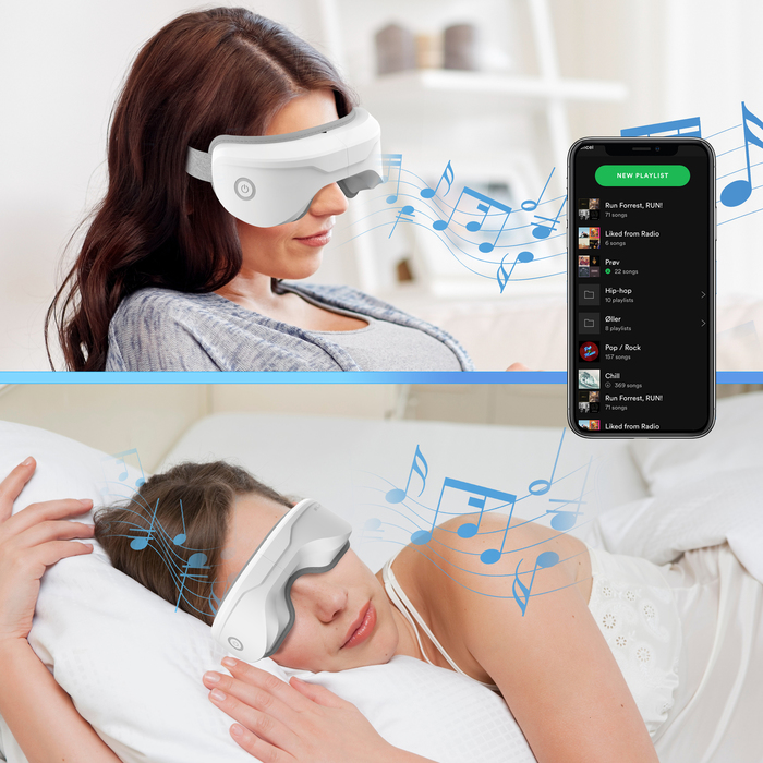 Eye Massager Eye Massager Smart Airbag Vibration Eye Care Instrumen Bluetooth Music Air Pressure Foldable Heating Massager Relieves Fatigue 230718