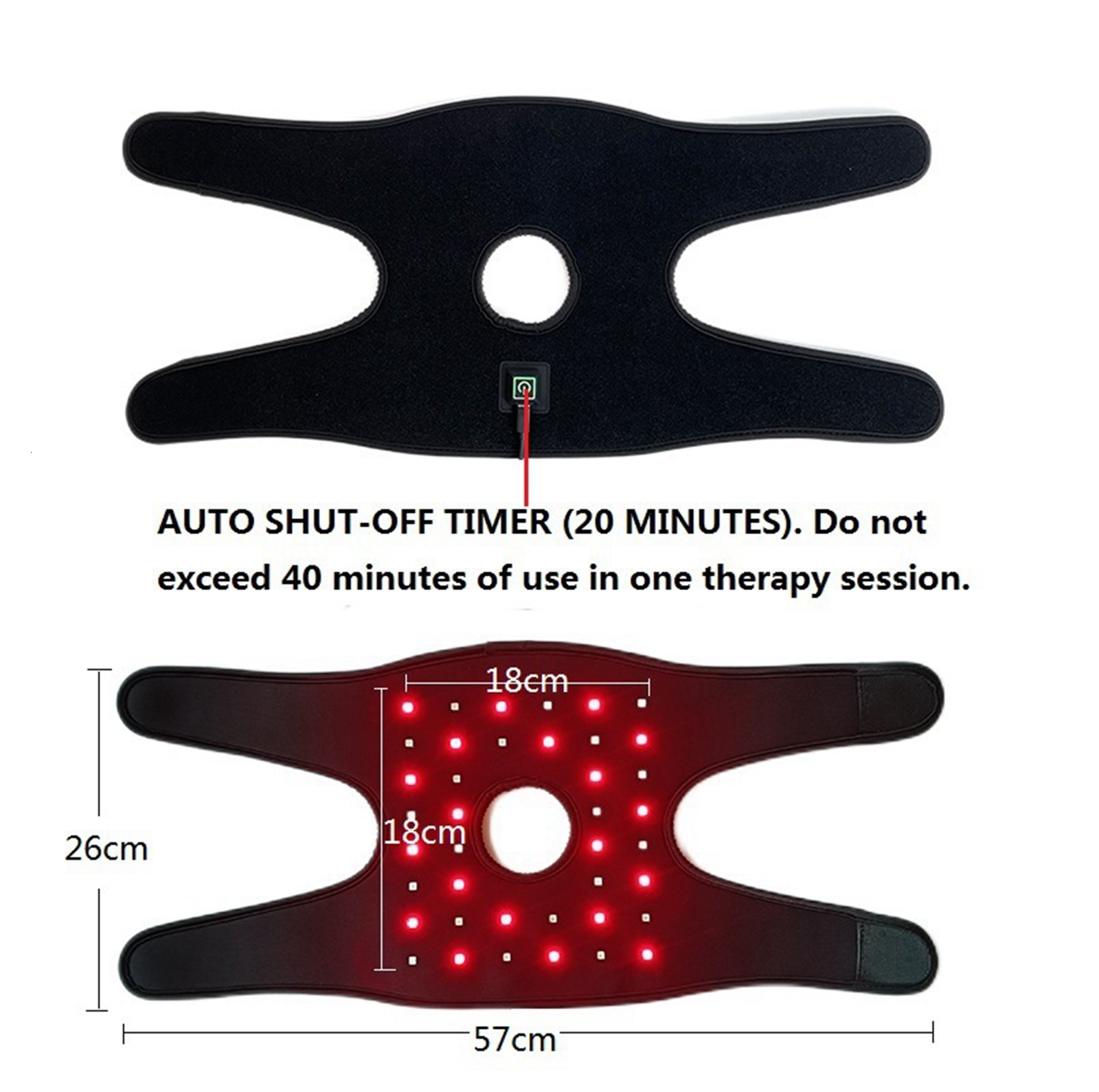 Head Massager LED Knee Light Therapy Pad for Body Relax Pain Relieve Red Heating Portable Household Brace Health Care 230718