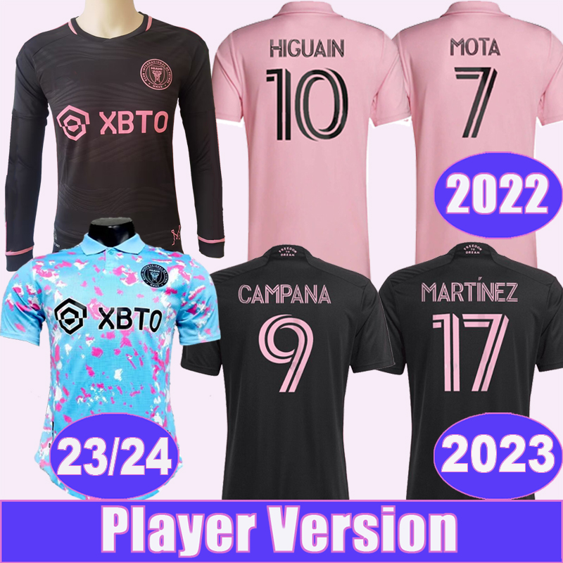 2023 24 Inter Miami CF Player Version Soccer Jerseys Long Sleeve 22 23 HIGUAIN IYEDLIN Mens MOTA GREGORE CAMPANA Home Away 3rd Football Shirt Short Sleeve Uniforms, Qy13005 2022 home ml patch
2023 24 Inter Miami CF Player Version Soccer Jerseys Long Sleeve 22 23 HIGUAIN IYEDLIN Mens MOTA GREGORE CAMPANA Home Away 3rd Football Shirt Short Sleeve Uniforms, Qy13005 2022 home ml patch