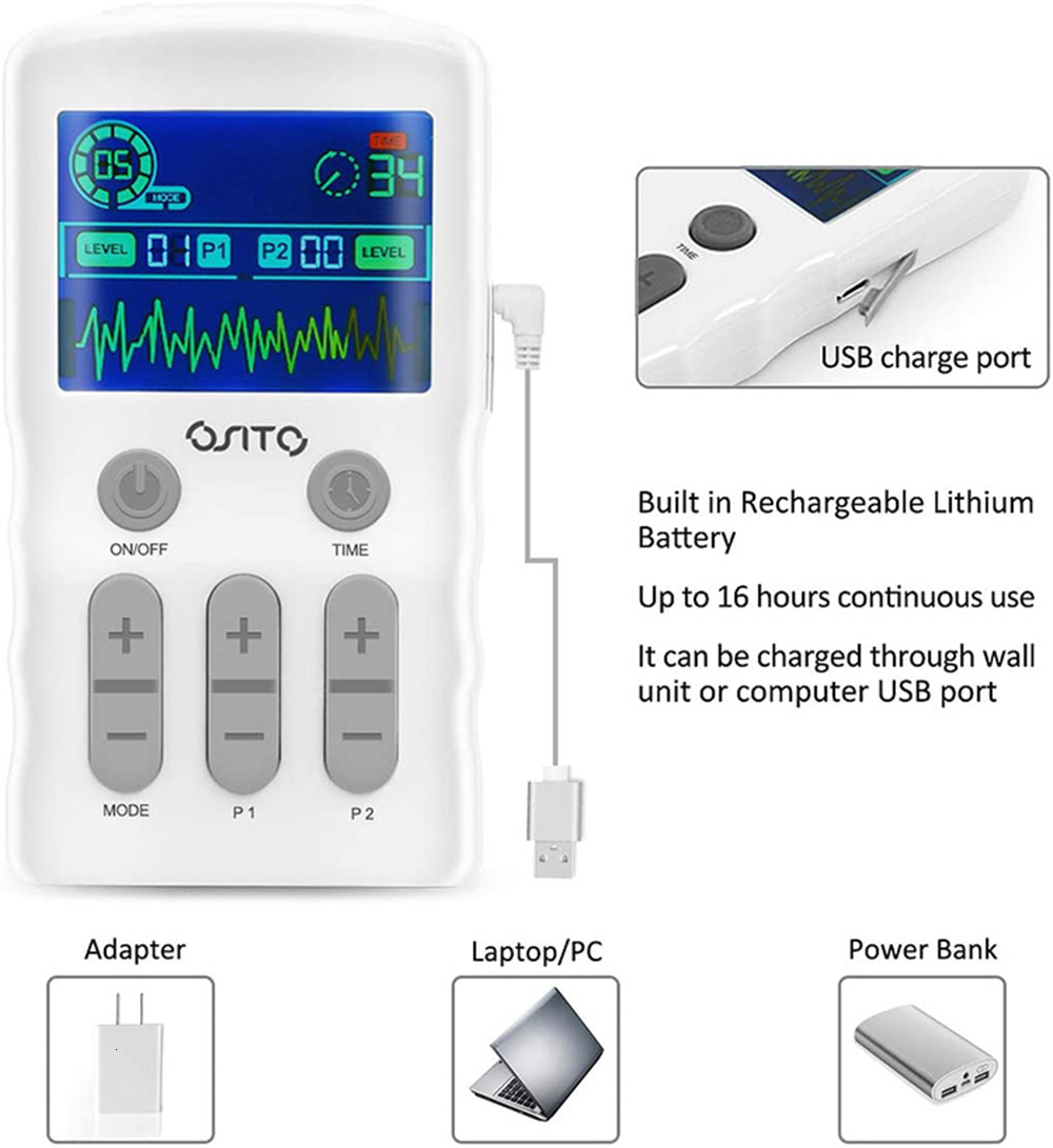Face Massager 25 Modes EMS Electric Muscle Therapy Stimulator Dual Channel Tens Unit Machine Physiotherapy Pulse Full Body Massager Dropship 230718