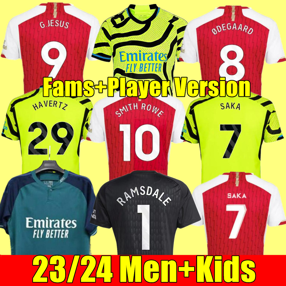 23 24 soccer jerseys SMITH SALIBA ROWE SAKA Fans Player MARTINELLI 2023 2024 football shirt Men Kids kit ODEGAARD Nketiah G.JESUS ZINCHENKO JORGINHO RICE HAVERTZ, 23/24 adult home+player league patch
23 24 soccer jerseys SMITH SALIBA ROWE SAKA Fans Player MARTINELLI 2023 2024 football shirt Men Kids kit ODEGAARD Nketiah G.JESUS ZINCHENKO JORGINHO RICE HAVERTZ, 23/24 adult home+player league patch