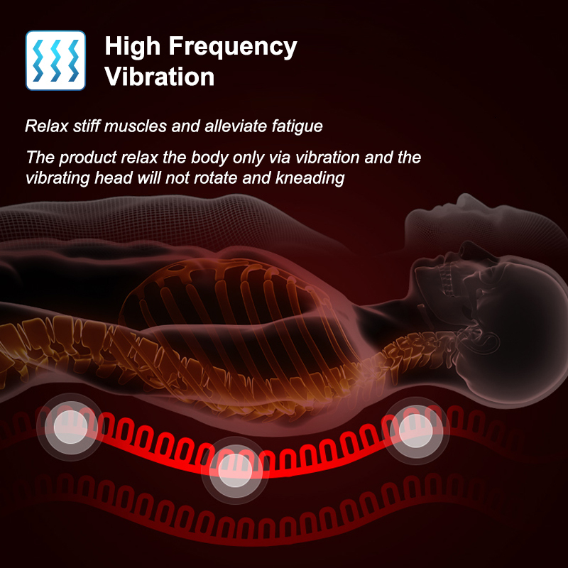 Back Massager Electric Car Massage Chair Neck Back Massager Pad Heating Vibrating Body Massage Cusion Home Car charging Relax Mat 230718