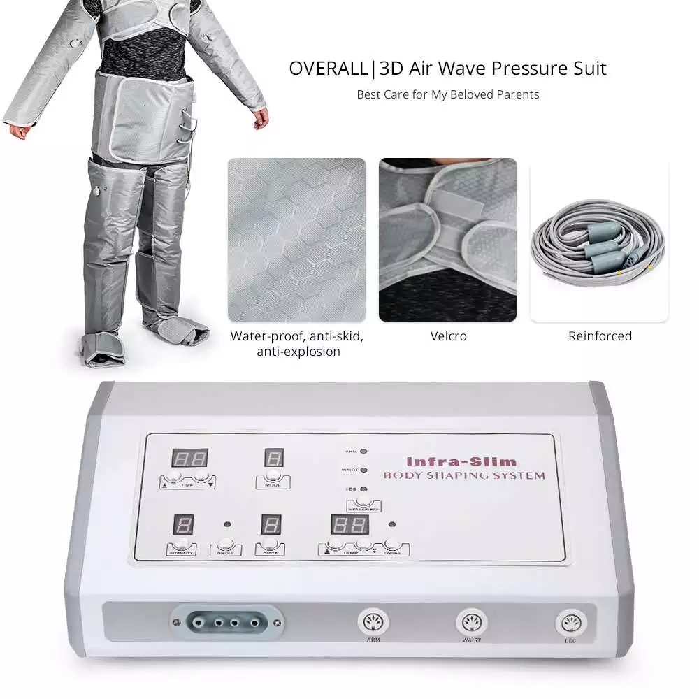 Face Massager Professional Air Pressure Massage Heating Weight Losing Full Body Conjoined Negative Body Shaper Massage Device for Spa 230718