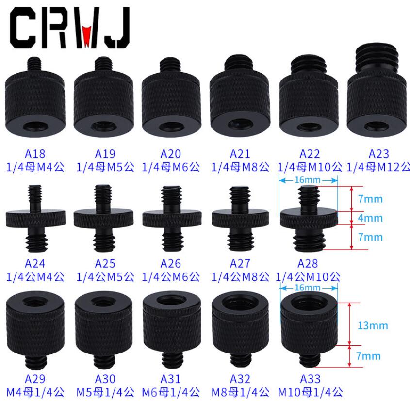 Fittings Fuel 1/4 turn M4M5M6M8M10 conversion screw projector bracket adapter photography accessories pan tilt camera tripodDhlfx
Fittings Fuel 1/4 turn M4M5M6M8M10 conversion screw projector bracket adapter photography accessories pan tilt camera tripodDhlfx
